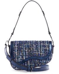 black tote bag with long strap