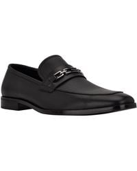 Guess - Hendo Faux Leather Square Toe Loafers - Lyst