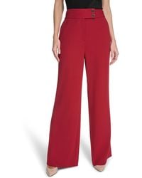 Calvin Klein - Mid-rise Wide-leg Pants - Lyst