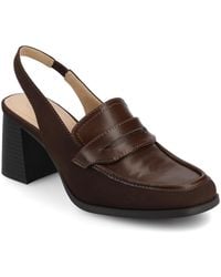 Journee Collection - Henrika Square Toe Pumps - Lyst