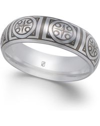 Macy's Compass Design Cobalt Ring - Blue