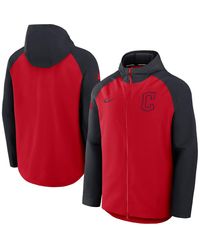 Nike - Red/black Arizona Diamondbacks Authentic Collection Raglan Performance Full-zip Jacket - Lyst