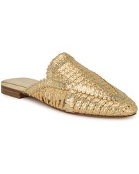 Nine West - Campton Woven Slip-on Mules - Lyst