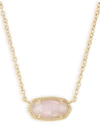 Kendra Scott - 14k Gold Plated Elisa Pendant Necklace - Lyst