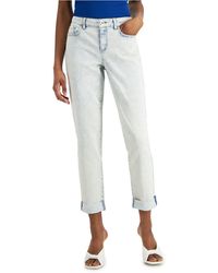 INC International Concepts - Acid-wash Mid-rise Straight-leg Jeans, Created For Macy's - Lyst