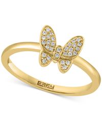 Effy - Effy Diamond Butterfly Ring (1/10 Ct. T.w. - Lyst