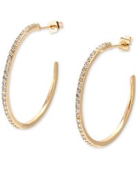HEYMAEVE - 18k -plated Medium Pave C-hoop Earrings - Lyst
