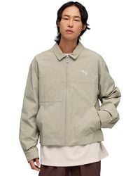 PUMA - Wardrobe Essential Collared Jacket - Lyst