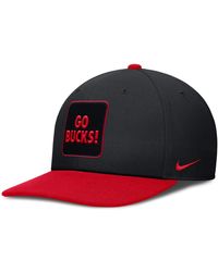 Nike - Black/scarlet Ohio State Buckeyes 2025 Sideline Campus Pro Local Snapback Hat - Lyst