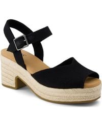 TOMS - Isla Peep Toe Sandals - Lyst