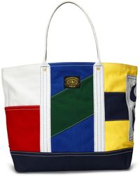 Polo Ralph Lauren - Large Colorblocked Tote Bag - Lyst