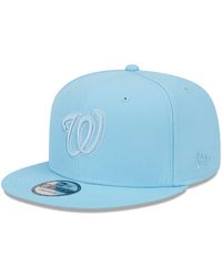 KTZ Washington Nationals C-dub 9fifty Snapback Cap in Blue for Men