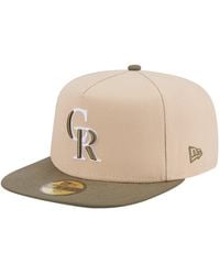 KTZ - Light Beige/olive Colorado Rockies Two-tone Color Pack A-frame 59fifty Fitted Hat - Lyst