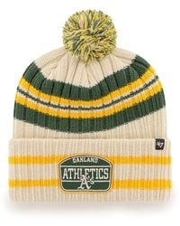 '47 - Oakland Athletics Home Patch Cuffed Knit Hat - Lyst