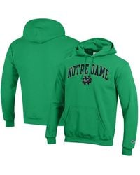 Champion - Â Notre Dame Fighting Irish Arched Logo Fleece Pullover Hoodie - Lyst