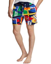 Polo Ralph Lauren - Printed Cotton Sleep Shorts - Lyst