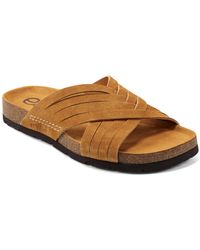 Earth - Atlas Round Toe Footbed Slip-on Casual Sandals - Lyst