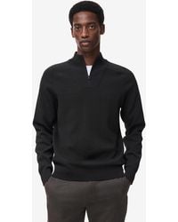 Mango - Breathable Zip-neck Sweater - Lyst