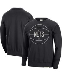 Nike - Brooklyn Nets 2023/24 Authentic Standard Issue Travel Performance Pullover Sweatshirt - Lyst