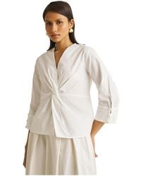 REISTOR - Front Twist Top - Lyst