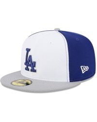 KTZ - Royal/gray Los Angeles Dodgers 2025 Mlb Clubhouse 59fifty Fitted Hat - Lyst