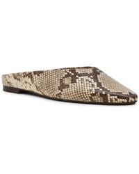 Steve Madden - Sherman Pointed Toe Faux Leather Mule Flats - Lyst