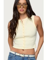 Edikted - Basel Button Up Tank Top - Lyst