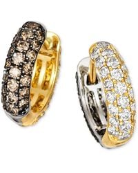 Le Vian - Chocolate Diamond & Nude Diamond Mismatch Small Hoop Earrings (1-3/8 Ct. T.w. - Lyst