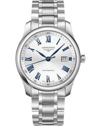 Longines - Swiss Automatic Master Stainless Steel Bracelet Watch 40mm - Lyst