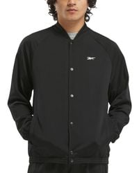 Reebok - Regular-fit Snap-front Basketball Jacket - Lyst