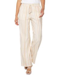 Liverpool Los Angeles - Striped Drawstring-waist Wide Leg Pants - Lyst