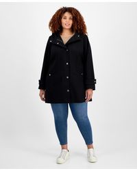Michael Kors - Michael Plus Size Hooded Coat - Lyst