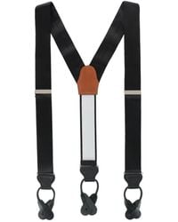 Trafalgar - Dutton Solid Colored Silk Button End Suspenders - Lyst
