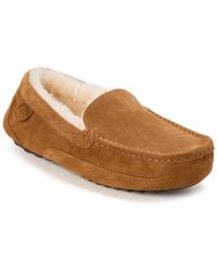 Dearfoams - Fireside By Melbourne Genuine Shearling Moccasin Slipper - Lyst