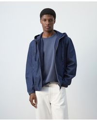 Mango - Hooded Denim Jacket - Lyst