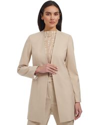 Calvin Klein - Petite Open-front 3/4-roll-sleeve Topper Jacket - Lyst