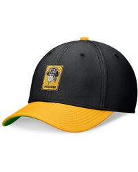 Nike - Black/gold Pittsburgh Pirates Cooperstown Collection Rewind Swooshflex Performance Hat - Lyst