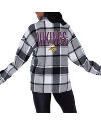 Gameday Couture - Philadelphia Eagles Fieldside Fun Plaid Button-up Overshirt - Lyst