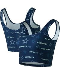 Concepts Sport - Dallas Cowboys Mosaic Allover Print Bralette - Lyst