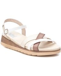 Xti - Low Wedge Strappy Sandals By - Lyst