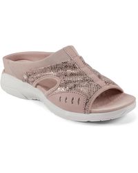 Easy Spirit - Traciee Square Toe Casual Flat Sandals - Lyst