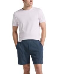 Perry Ellis - Ribbed Striped Drawstring 7" Shorts - Lyst