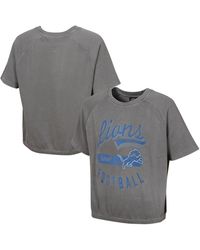 Outerstuff - Detroit Lions Mineral Wash Short Sleeve Top - Lyst