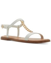 ALDO - Ethoregan Chain Ankle-strap Flat Sandals - Lyst