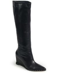 Paula Torres - Shoes Aragon Pointed-toe Wedge Dress Boots - Lyst
