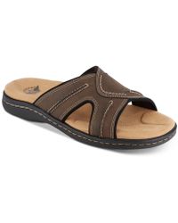 Dockers Mens Sandal Slide Sandal with Premium and Classic Comfort Mens US Size 7 to 16 Big and Tall PU Upper 
