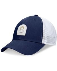 Fanatics - Navy/white Paris 2024 Summer Olympics Adjustable Hat - Lyst