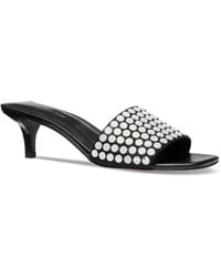 Michael Kors - Michael Merriam Kitten-heel Sandals - Lyst