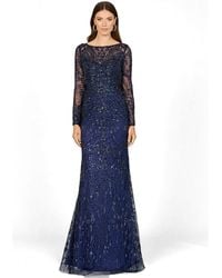 Lara - Long Sleeve Lace Gown - Lyst