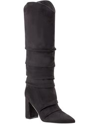 Marc Fisher - Fadora High Shaft Block Heel Knee High Dress Boots - Lyst